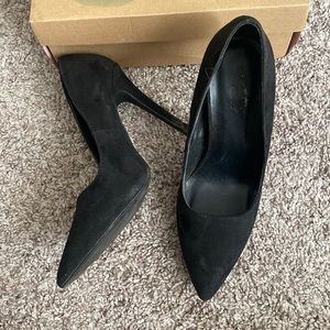 Black Charlotte Russe Suede Pumps Size 7
